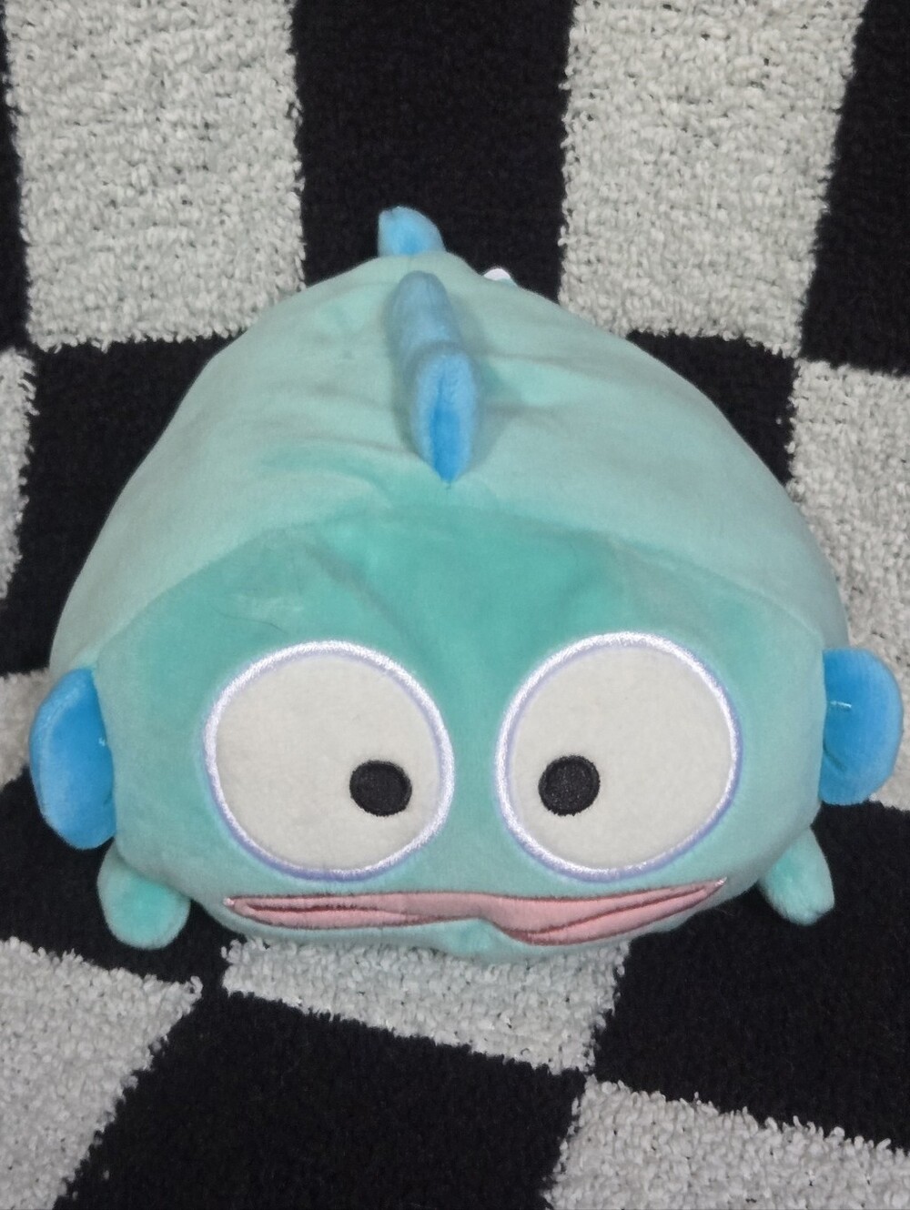 Hangyodon 6.3” roll type plush NWT Round 1 Exclusive Sanrio Character